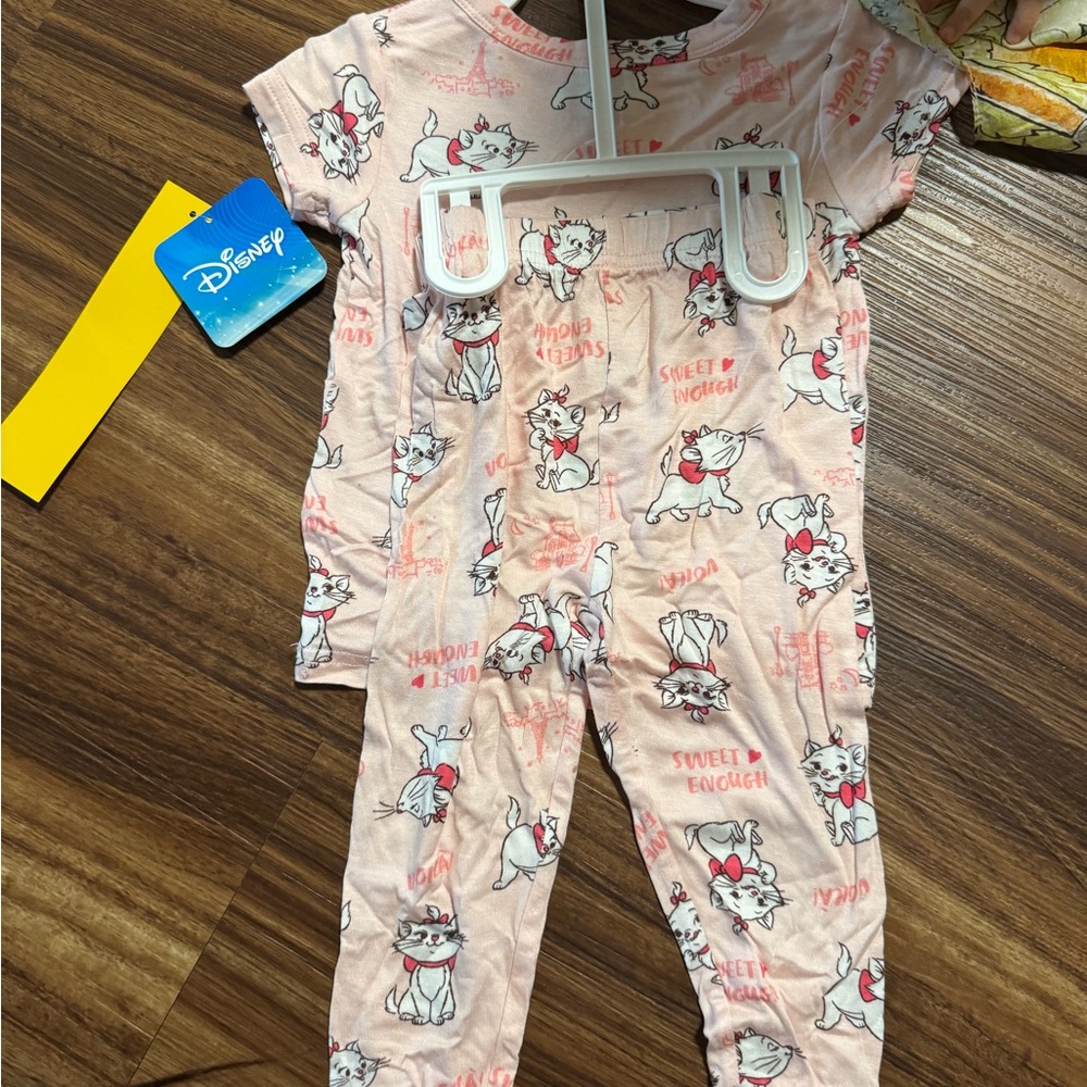 Disney Pink Marie Cat Pajama Set for Kids